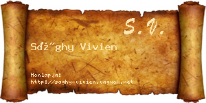 Sághy Vivien névjegykártya